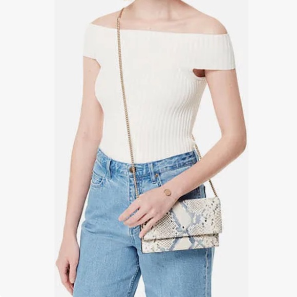 NWT Kate Spade Hayes Street
Snake-embossed Brennan
Crossbody Clutch - Picture 2 of 15